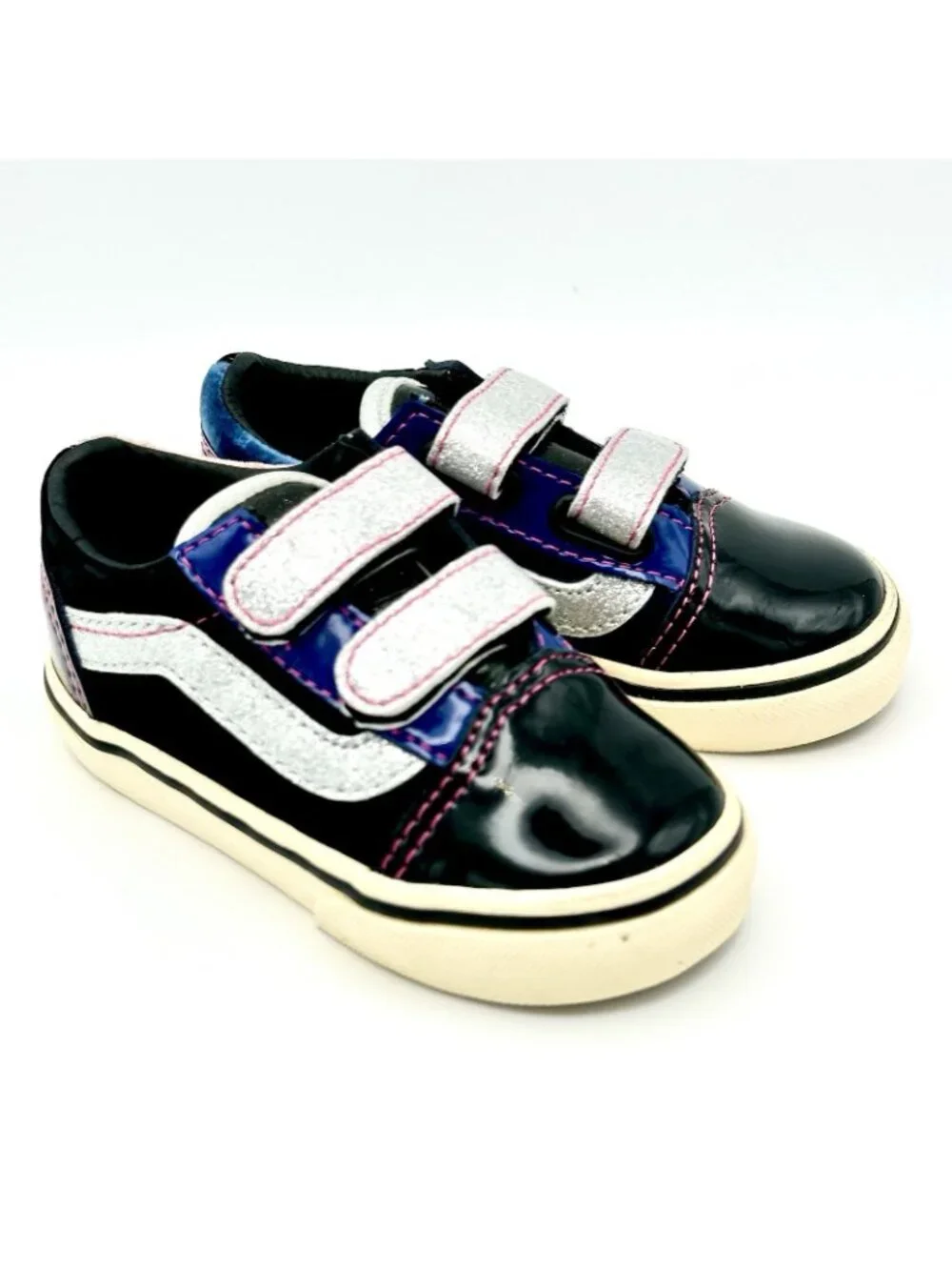 NEW Rare Vans TODDLER Sz 6 Vault  Sinner’s Club Old Skool V Checkerboard Velvet